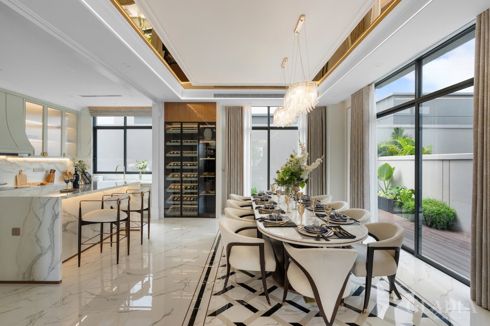 phòng ăn và bếp