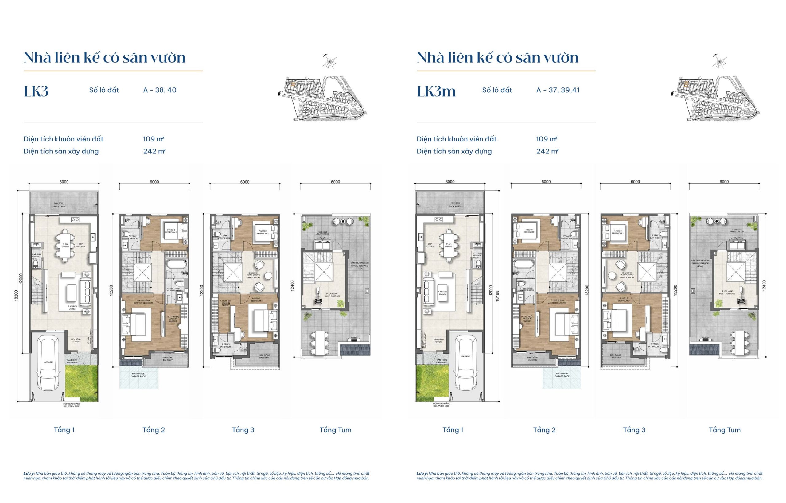 Mẫu liên kế LK3 và mẫu liên kế LK3m - Gladia By The Waters