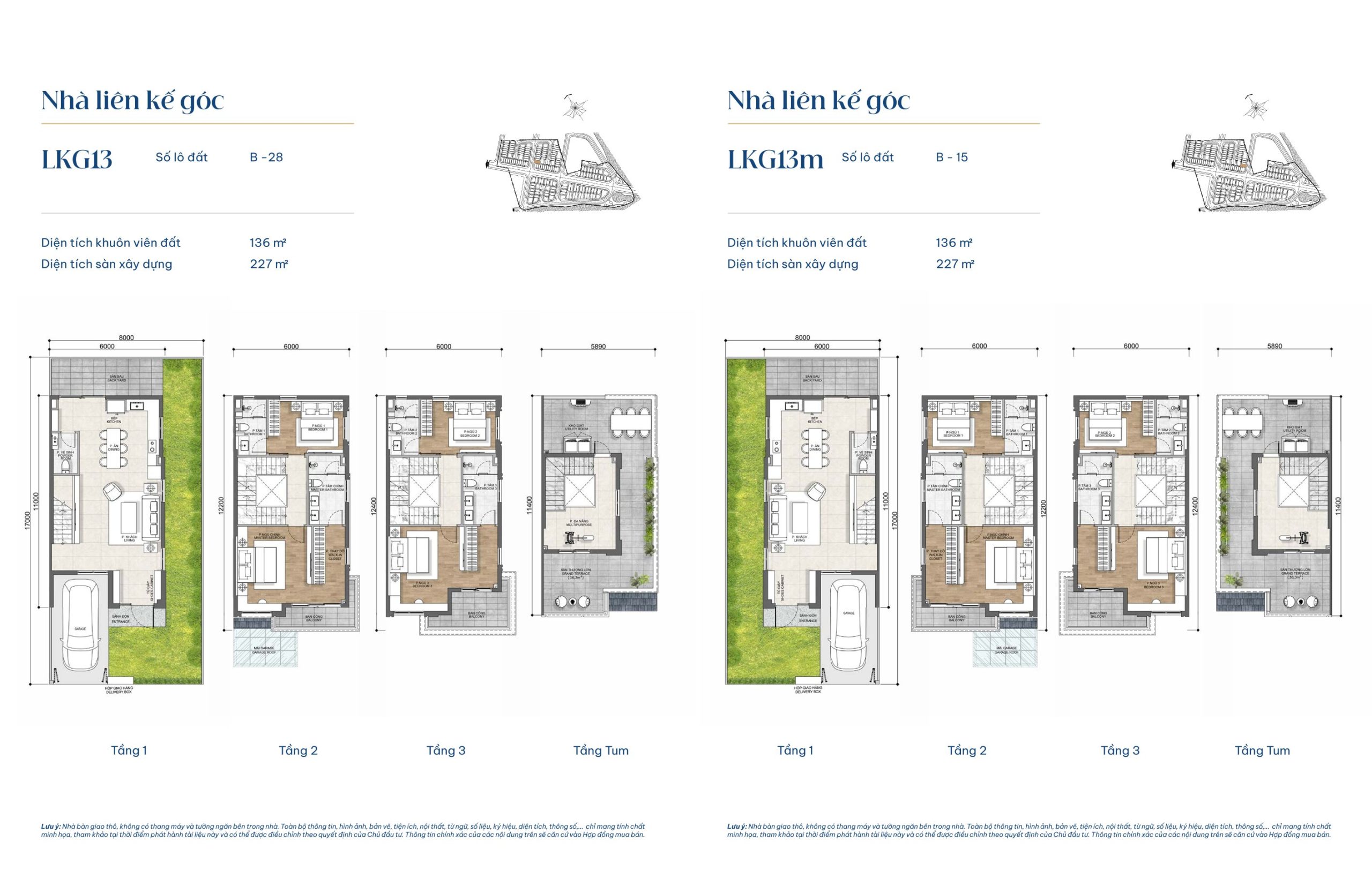 Mẫu liên kế LKG13 và mẫu liên kế LKG13m – Gladia By The Waters