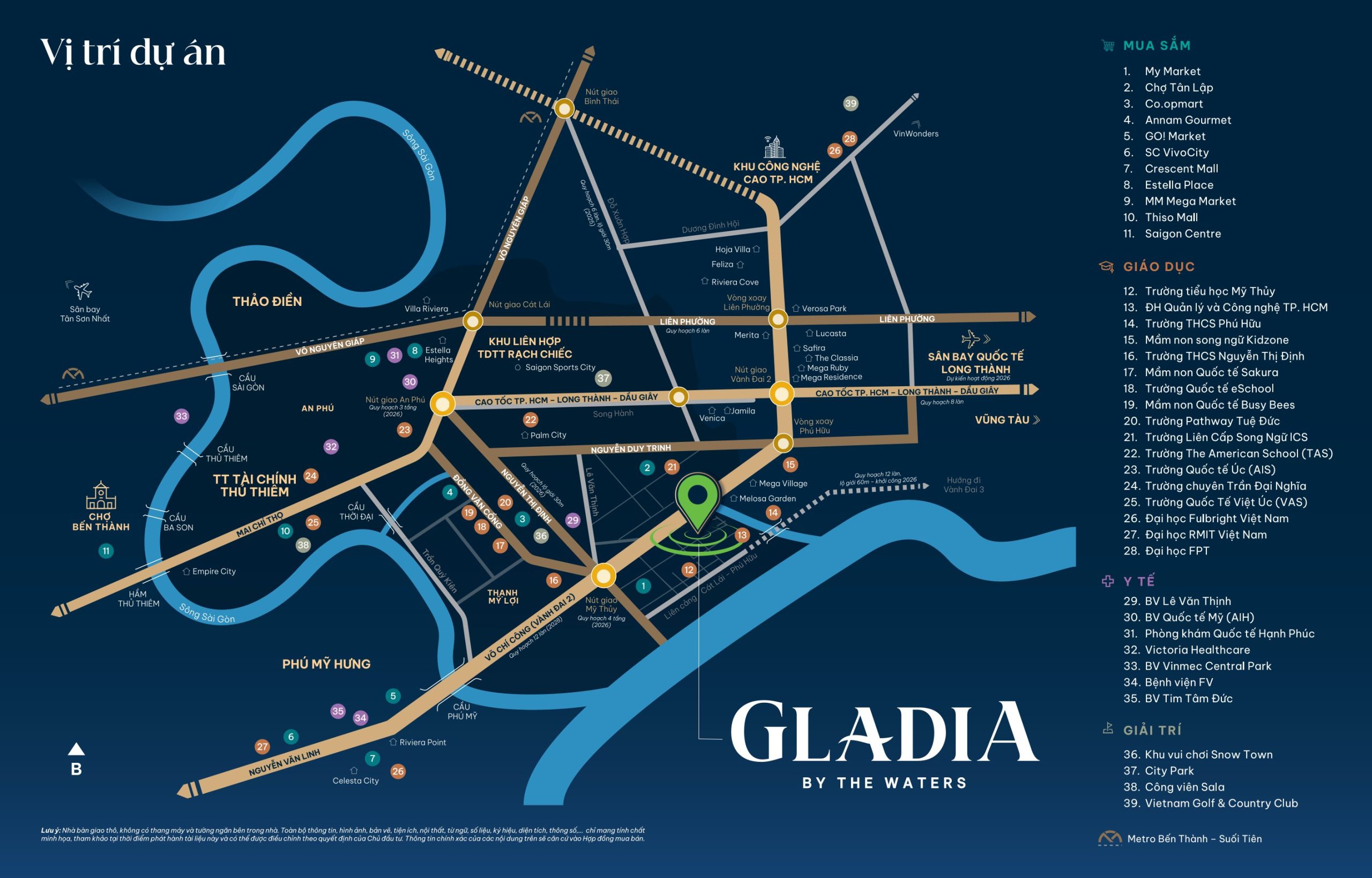 Vị trí Gladia By The Waters